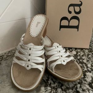 White Bass Seville leather sandal